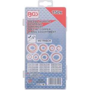 Saibe de etansare pentru injectoare Diesel Common-Rail (CDI), 150piese, BGS 8120 - Img 3
