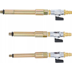 Set adaptoare pentru umplerea camerei de ardere cu aer comprimat. M8 x 1.0, M10x1.0, M10x1.25, 3 piese, BGS 9519 - Img 4