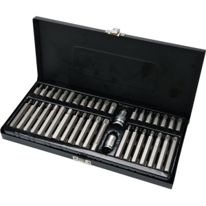 Set biti combinati lungi si scurti (hex, spline, torx), 40 piese, Yato YT-0400 - Img 1
