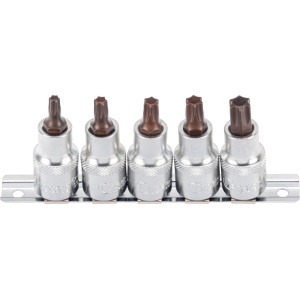 Set biti cu tubulara, act. 1/2", TX-Star T30-T55, 5 buc, Condor 28013 - Img 1