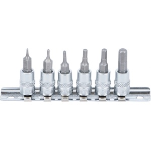 Set biti Imbus cu tubulara 1.5 - 6mm, antrenare 1/4 '', 6 piese, BGS 5151