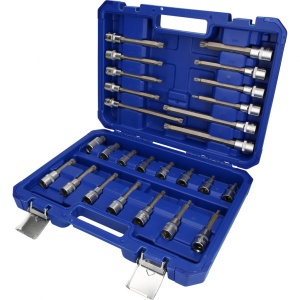 Set biti Spline (XZN), profil cu multi dinti cu tubulare 1/2", 26 de piese, Brilliant Tools BT022026 - Img 2