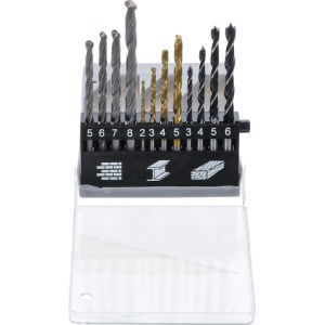 Set burghie combinate, 2 - 8 mm, 12 piese, BGS DIY 50812 - Img 1