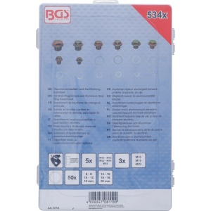 Set busoane + saibe din Aluminiu, 534 piese, BGS 8119 - Img 2