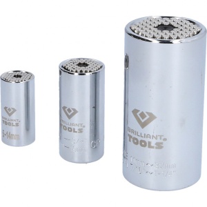 Set capete de clichet universale, 3 piese, 5 - 32 mm, Brilliant Tools BT022003 - Img 5