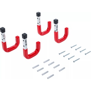 Set cârlige de agatat diverse scule pe perete, 4 piese, BGS DIY 88314 - Img 4