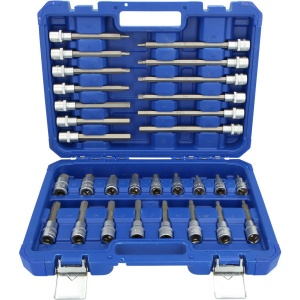 Set chei imbus cu tubulara 1/2", profil hexagon, 30 piese, Brilliant Tools BT022030 - Img 1