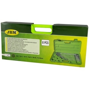 Set chei inelare cu clicket articulate 8 - 19 mm, 6 piese, JBM 53018 - Img 4
