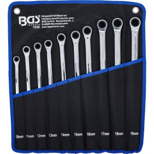 Set chei inelare cu clicket extra lungi 10 - 19 mm, 10 piese, BGS 7239 - Img 6