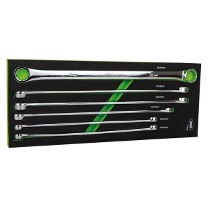 Set chei inelare extralungi 10 - 24 mm, profil 12 colturi, 6 piese, JBM 51864 - Img 1