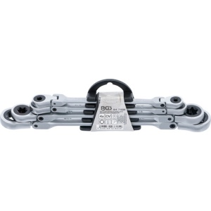 Set chei inelare tip E cu clichet dublu, reglabile E6 - E24, 4 piese, BGS 71028 - Img 4