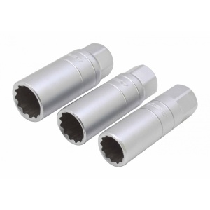 Set chei pentru bujii in 12 colturi, 14 - 16 - 18 mm cu antrenare 10 mm (3/8")mm, 3 piese Asta A-3SP38 - Img 3