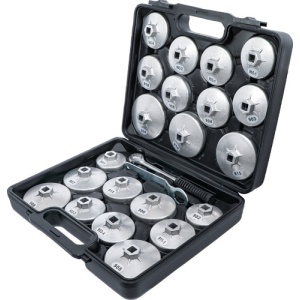 Set chei pentru filtre de ulei, antrenare 12,5 mm (1/2"), 23 piese, BGS DIY 1035 - Img 3