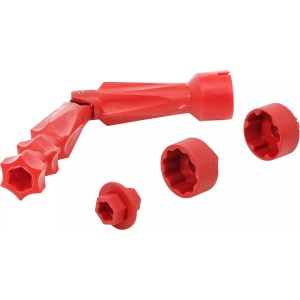Set chei pentru montat vas de WC | 6mm, 10mm + 3 adaptoare | 4 piese, BGS 9599 - Img 1