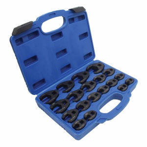 Set chei speciale crowfoot 10-32 mm, antrenare 3/8" si 1/2", 19 piese Satra S-90264 - Img 3