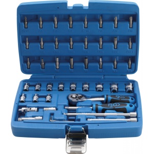 Set chei tubulare | Antrenare 6,3 mm (1/4") | 46 piese, BGS 2144