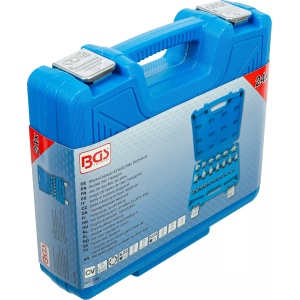 Set chei tubulare in Inch cu profil hexagon 5/32"-15/32" - antrenare 1/4"si 1/2"-1/2"-1.1/4", 24 piese, BGS 2246 - Img 6