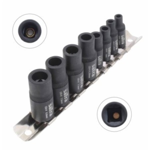 Set chei tubulare pentru tarod cu magnet, cu orificiu de 3/8” și orificiu de 1/4”, Satra S-8TASM - Img 2
