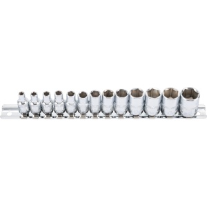 Set chei tubulare, xcess p., 13 buc., 1/4", 6 puncte 4-14 mm, CR-23100 - Img 1