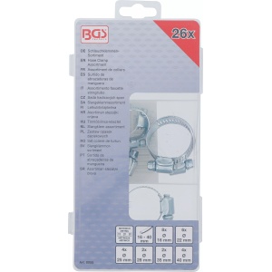 Set coliere de furtun Ø 16 - 40 mm, 26 piese, BGS 8055 - Img 3