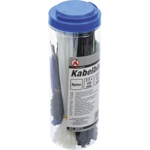 Set coliere pentru cablu | colorat | 100 - 150 - 200 mm | 450 piese, BGS DIY 80873 - Img 3