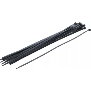 Set coliere pentru cablu | negru | 7,6 x 500 mm | 20 piese, BGS DIY 80879 - Img 1