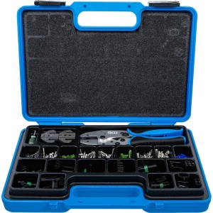 Set conectori Delphi® pentru cabluri electrice plus cleste de sertizat, BGS 9097 - Img 3