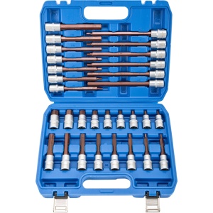 Set cu biti Imbus hexagon 5-19 mm, antrenare cu tubulare 1/2", 30 piese, Condor 72022
