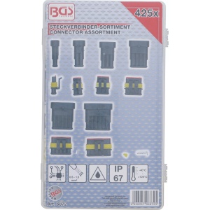 Set cuple pentru cabluri de conectare, 425 piese, BGS 6872 - Img 3
