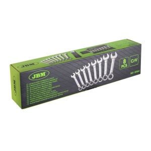 Set de 8 chei combinate scurte, JBM 50564 - Img 5