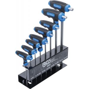 Set de chei Imbus 2 - 10 mm cu mâner T, 8 piese, BGS 8484