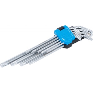 Set de chei Torx tip L extra lungi T10-50 | 9 piese, BGS 793