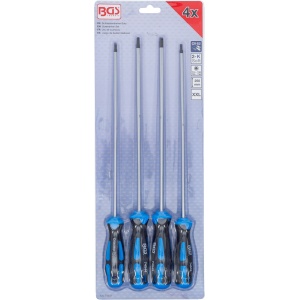 Set de șurubelnițe Torx extra lungi T15 - T30, 4 piese, BGS 74541 - Img 4