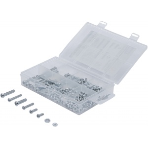 Set de şuruburi şi piuliţe | metrice | M4 / M5 | 126 piese, BGS DIY 8134 - Img 1