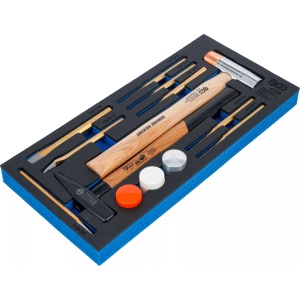 Set dornuri, dalti si ciocane in termoformat, 14 piese, BGS 4129 - Img 2