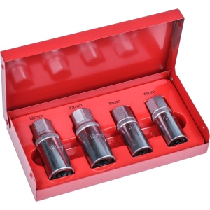 Set extractoare pentru suruburi 6-12 mm, act. 1/2", 4 piese, Condor 174 - Img 2