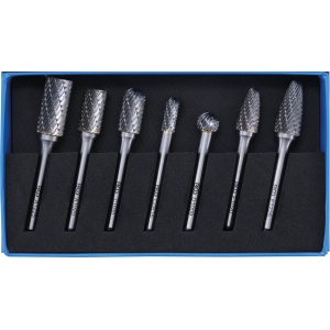 Set freze HSS pentru polizat, rectificat, majorat, 7 piese, BGS 8626 - Img 3