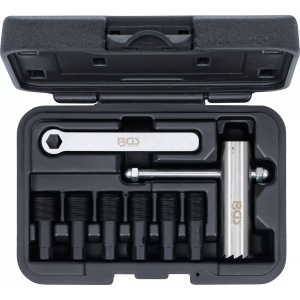 Set pentru corectat si refacut suprafetele de etansare a busoanelor de la baia de ulei M12-M17x1.5, 8 piese, BGS 6674 - Img 4