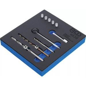 Set pentru reparatii filete ale suruburilor de fixare la injectoare motoare Mercedes Benz CDI, 10 piese, BGS 9538 - Img 2