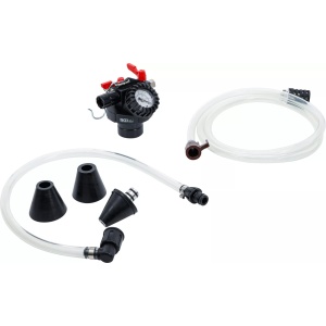 Set pentru verificare pierderi, golire, reumplere si aerisire sistem de racire, 6 piese, BGS 9502 - Img 2