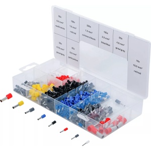 Set pini terminali pentru cabluri electrice, 50x0.5mm, -0.75, 50x100x1.0mm, 250x1.5mm-2.5mm, 150x50x41.0mm, 25x6.0mm, 10x10.0mm, BGS 14120