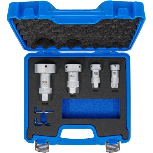 Set portfiliere pentru refacere filete la prezoane de roti, antrenare3/8" - 1/2", 4 piese, BGS 74683 - Img 8