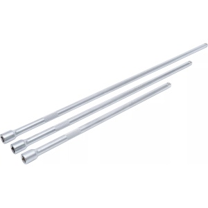 Set prelungitoare cu antrenare 12,5 mm (1/2"), lungime 450 / 600 / 750 mm, 3 piese, BGS 6856 - Img 2