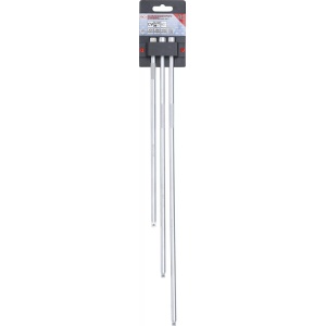 Set prelungitoare cu antrenare 6,3 mm (1/4"), lungime 300 / 380 / 450 mm, 3 piese, BGS 6854 - Img 4