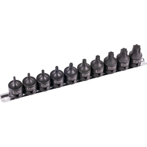 Set prize cu impact, scurte, 10 piese, 1/2", profil T T20-70, Condor 5010 - Img 2