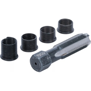 Set reparatii filete pentru bujii M14 x 1.25 mm, 5 piese, BGS 152 - Img 2