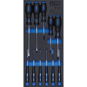 Set surubelnite pentru electricieni 11 piese | echipare 44929 pentru dulap de scule, BGS 4131
