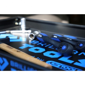 Set unelte universale pentru service / mentenanta, chei cu antrenare 1/4" + 1/2", 143 piese, Brilliant Tools BT024143 - Img 6