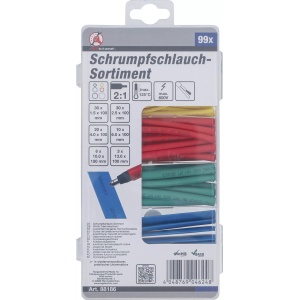 Sortiment furtunuri contractabile | colorate | 99 piese, BGS DIY 88186 - Img 3