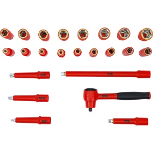 Suport din spuma pentru art. BOXSYS1 şi 2: Set scule VDE, 23 piese, BGS 74356 - Img 4